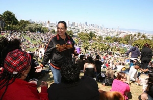 Dyke March -Dolores Park view